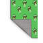 Tapis carré vert tissé à la machine 3 pi x 3 pi