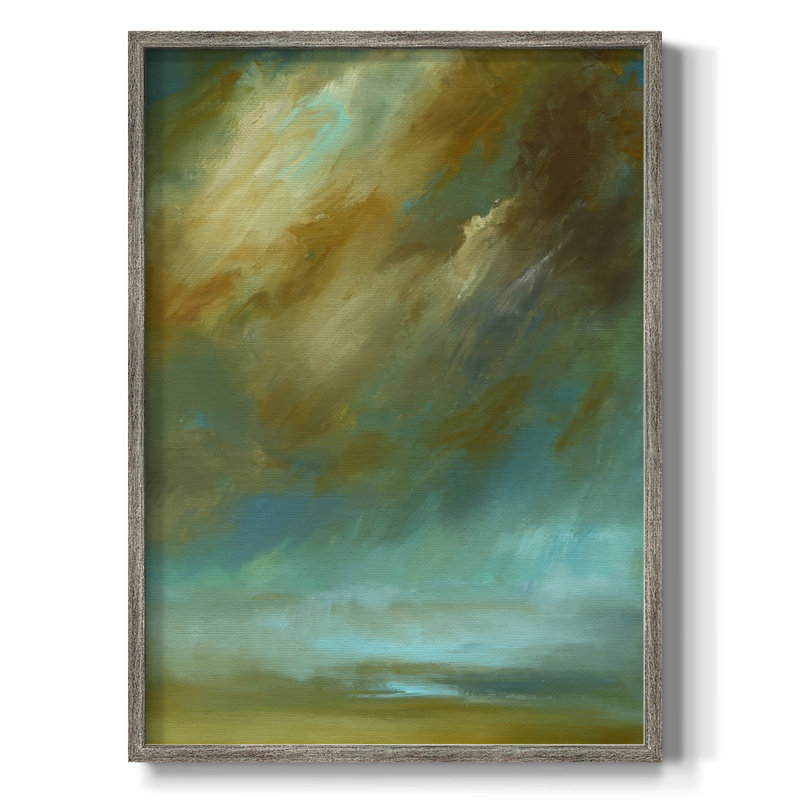«Decembre Sky», reproduction encadrée - bois massif, H 15 po x l 12 po