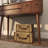 Hamachi Wooden Nesting Upholstered Decorative Beige Trunk with Vintage Accents and Studs Set