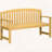 Outsunny 56 Natural Wooden Garden Bench with Armrests-523062518