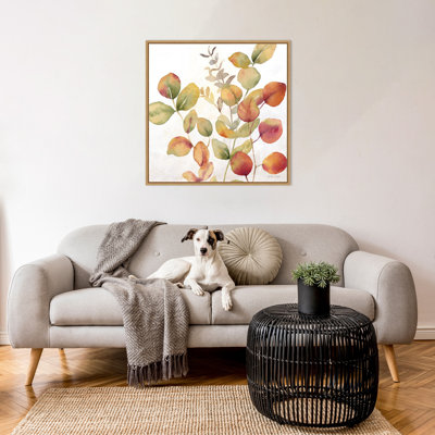 «Eucalyptus Leaves Fall I» par Cynthia Coulter, reproduction d'art sur toile encadrée