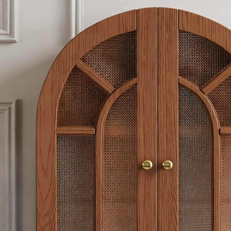 Reddish brown Solid wood Display Cases
