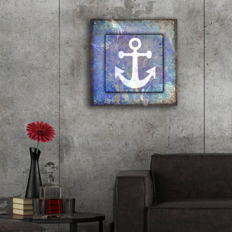 «Beach House Anchor» par Lightbox Journal, H 24 po x l 24 po x P 0,2 po