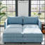 Canapé confortable de style Mid-Century moderne avec rangement pour les petits espaces et les salons-1109354379
