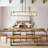 6-Light Dimmable Linear Chandelier Square /Rectangle Chandelier Dining room Light for Dining Room-267465901-267465898