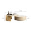 Solid Coffee Table with Storage
