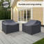 Housses pour chaises de patio Shelton entièrement assemblées et pivotantes