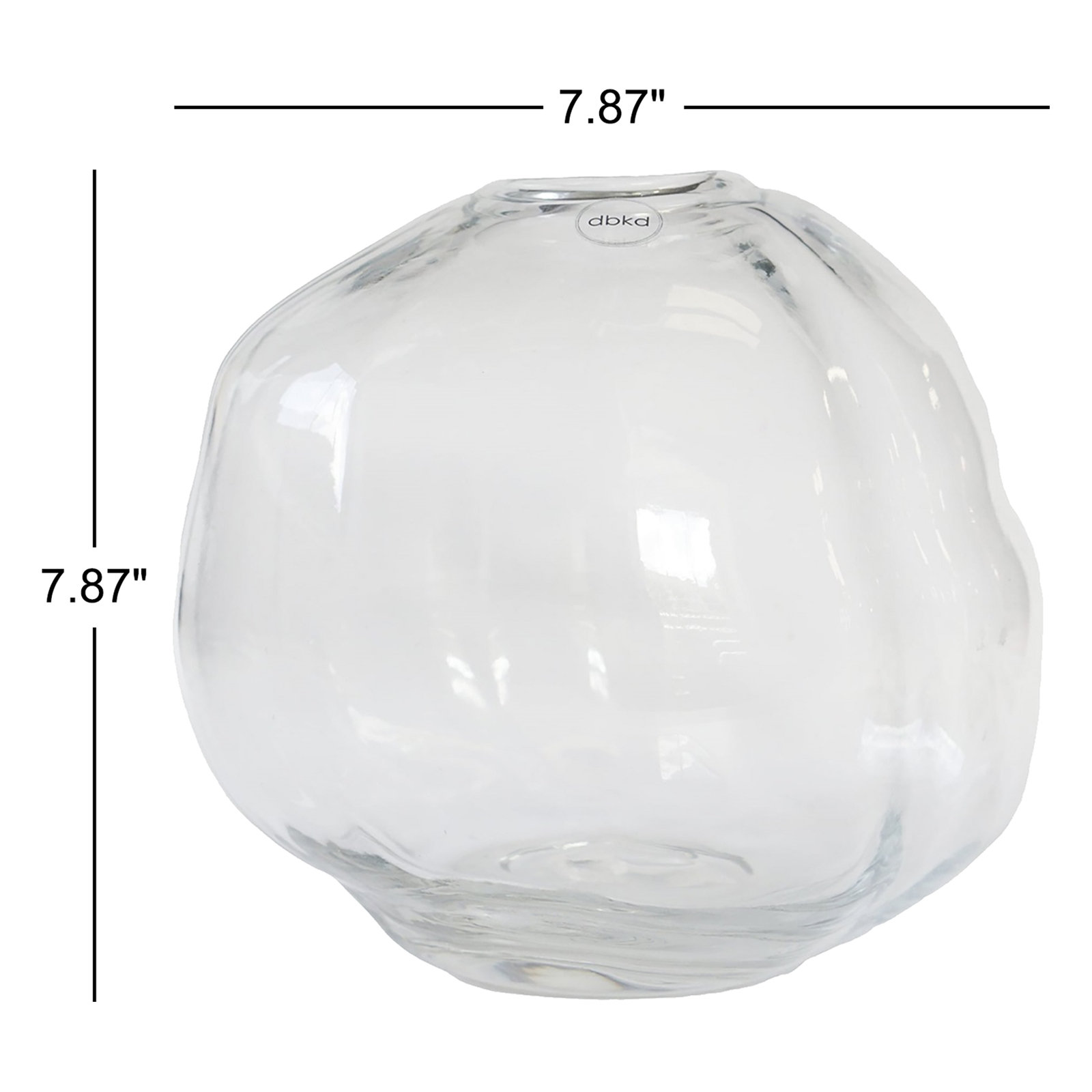 Filia Ceramic Table Vase, 7.87" H x 7.87" W x 7.87" D