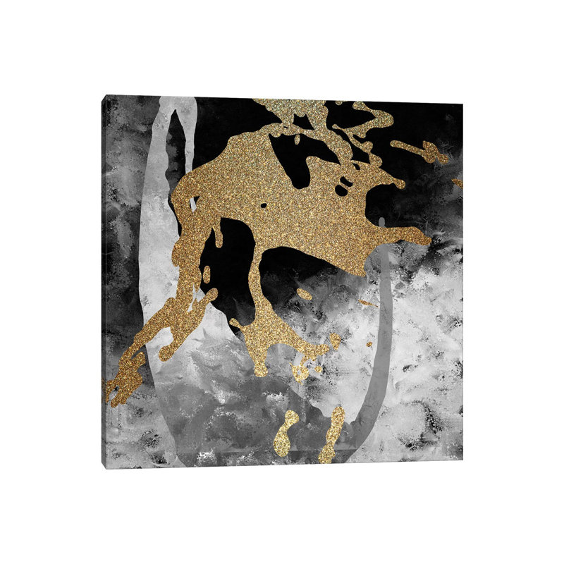 Gold Splash II by Kimberly Allen - Print on Canvas, Wrapped Canvas, 45.72cm H x 45.72cm W x 3.81cm D