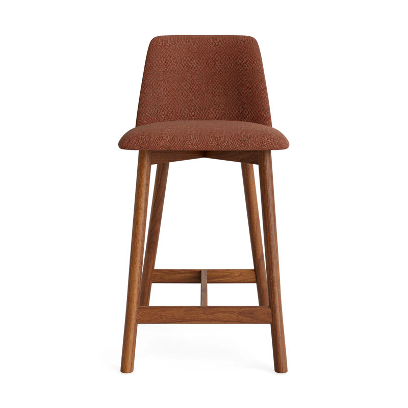 Tabouret de comptoir Chip, Camp Tomate, Noyer, Tabouret de comptoir (siège d'une hauteur de 34 p