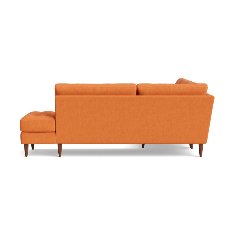 MCM Sectional, Right Hand Facing, Performance Weave - Carrot