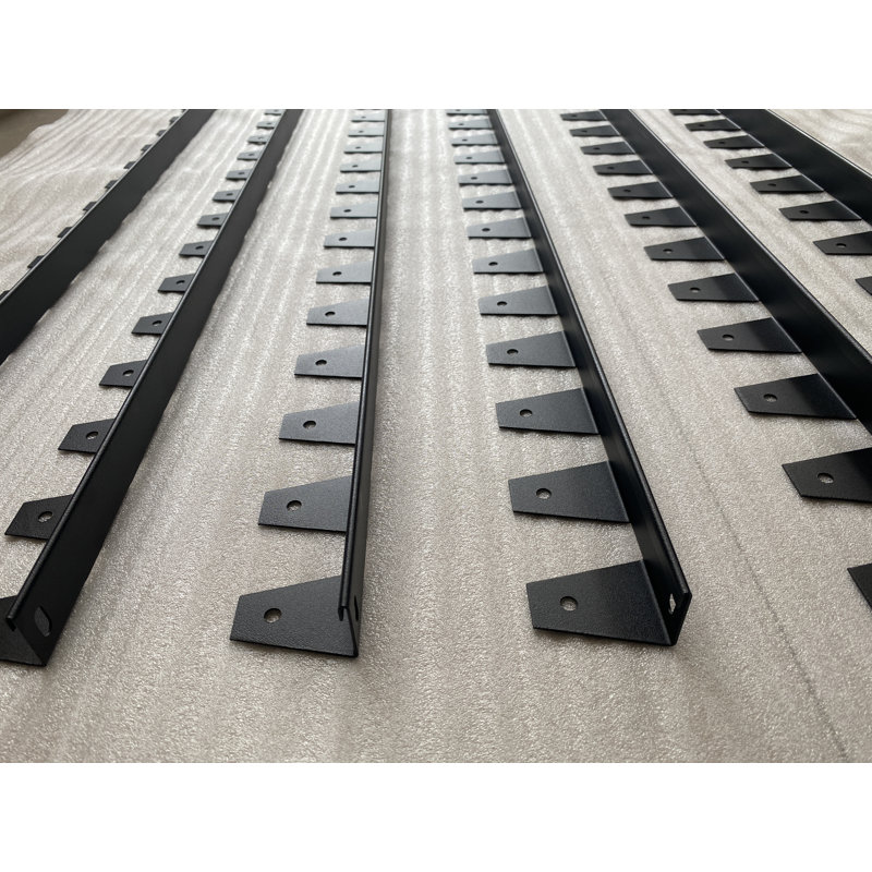 40" X 2" X 2" Stainless Steel Garden Edging Complete Set With Included Installation Nails, No-dig Landscape Edging Kit, Black