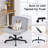 Modern Criss Cross Chair with Wheels, Wide Seat Armless for Home Office-376722826
