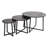 Terrain Set of 3 Round Nesting Tables - Black