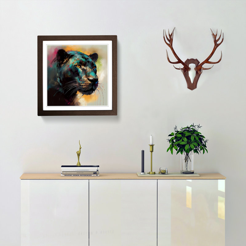PantherNo.3 - Framed Print, Walnut