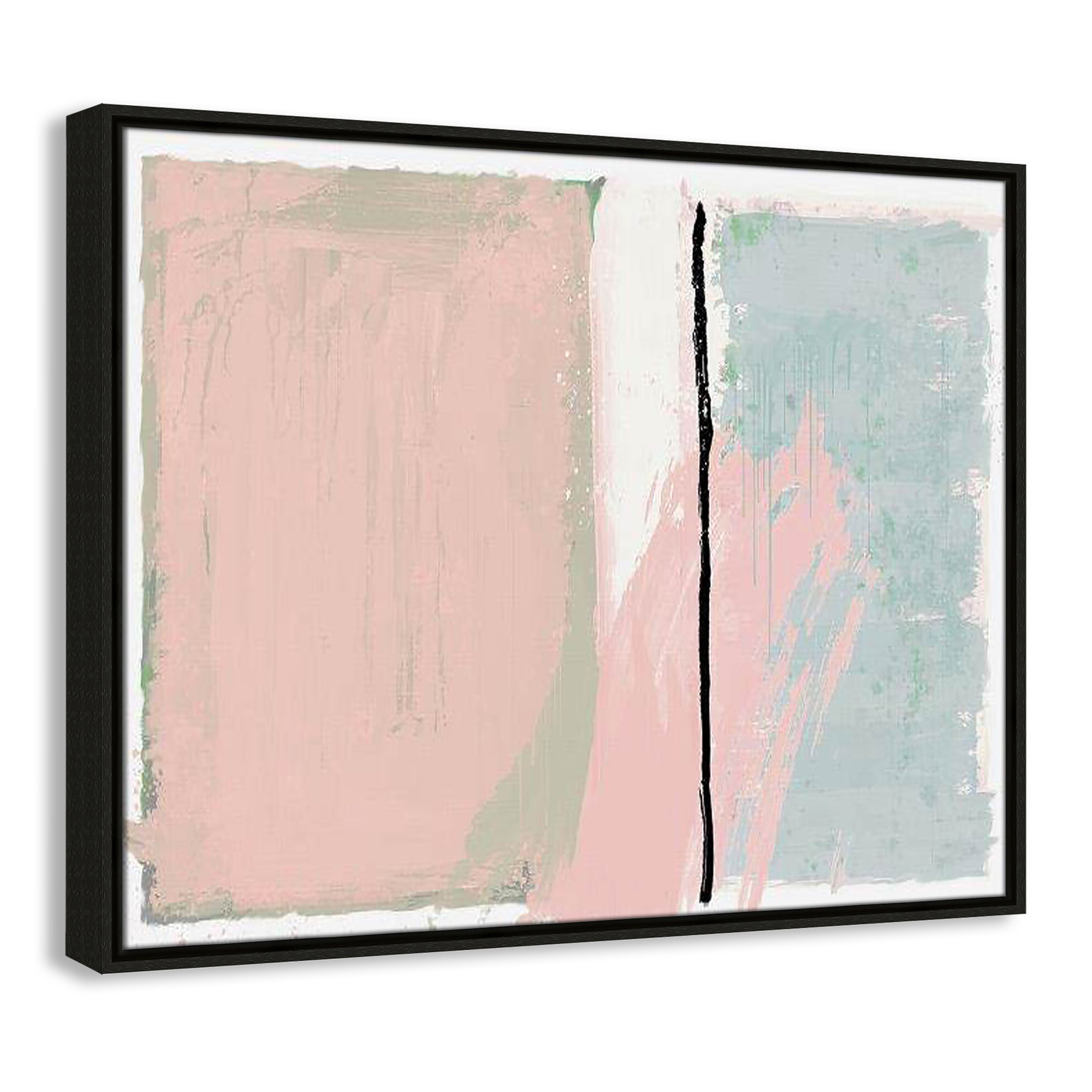 Pastel Opulance Print, 23.5" H x 29.5" W x 2" D, Espresso Floater Framed, No Mat