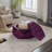 Velvet Fabric Tufted Storage Ottoman-318201363