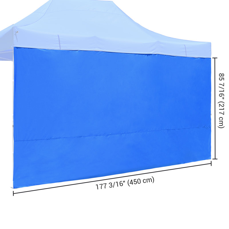 Mur latéral Instahibit, H 85,43 po x l 177,17 po x P 0,2 po, Bleu