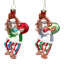 Festive Monkey Ornament - 5 Inches Set Of 12
