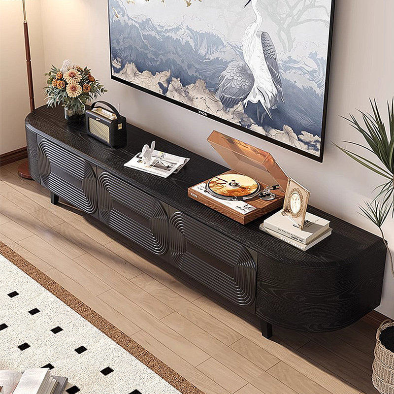 Meuble télé moderne avec rangement de style rétro