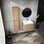 Meuble-lavabo 24 po avec lavabo et armoire latérale - Modern