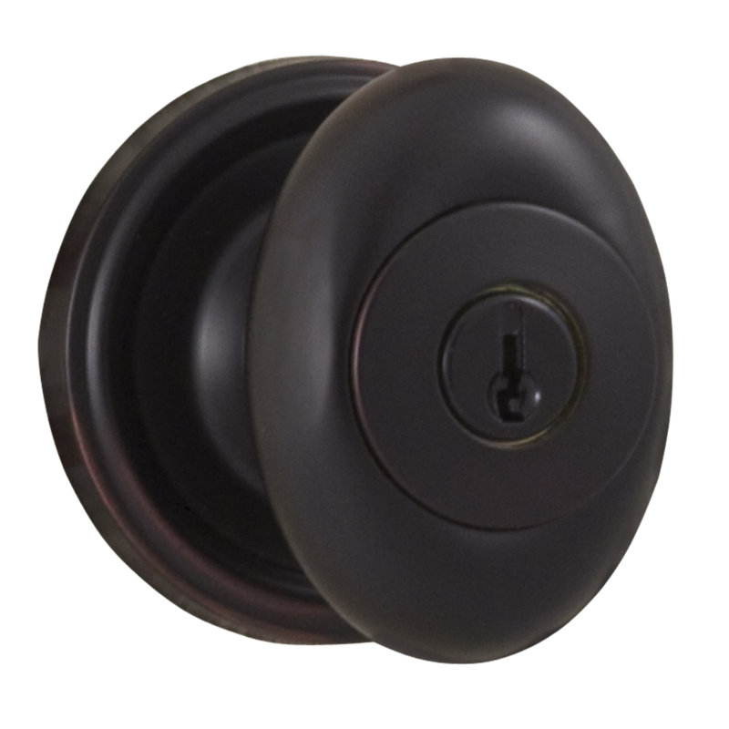 Poignée de porte à clé Julienne, Bronze huilé