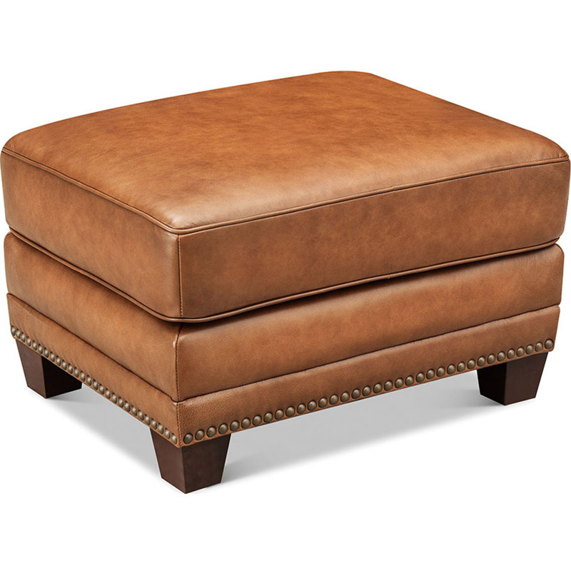 Repose-pieds en cuir Eunice