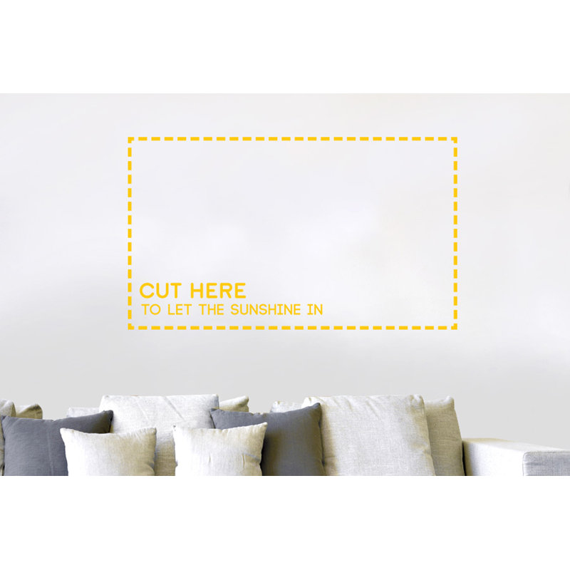 Non-Wall Damaging Wall Decal, Medium, Dark Yellow