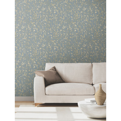 Papier peint abstrait filigrane bleu clair