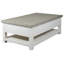 Table basse à 4 pieds avec rangement