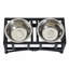 Mangeoire surélevée double en acier inoxydable pour animaux 22 "PawHut-80150565