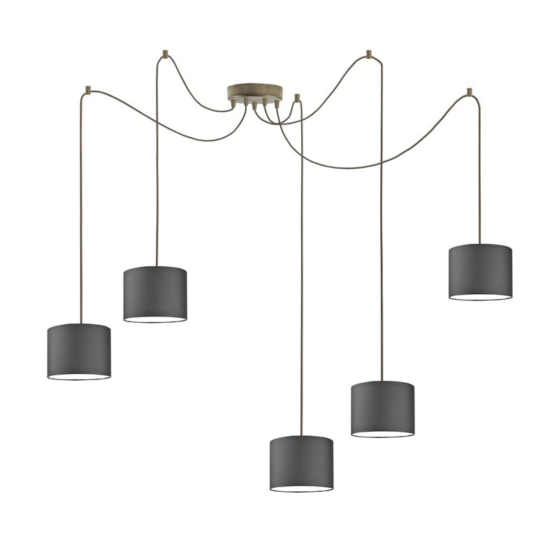 Odonoghue 5 - Light Pendant, Grey, Bronze