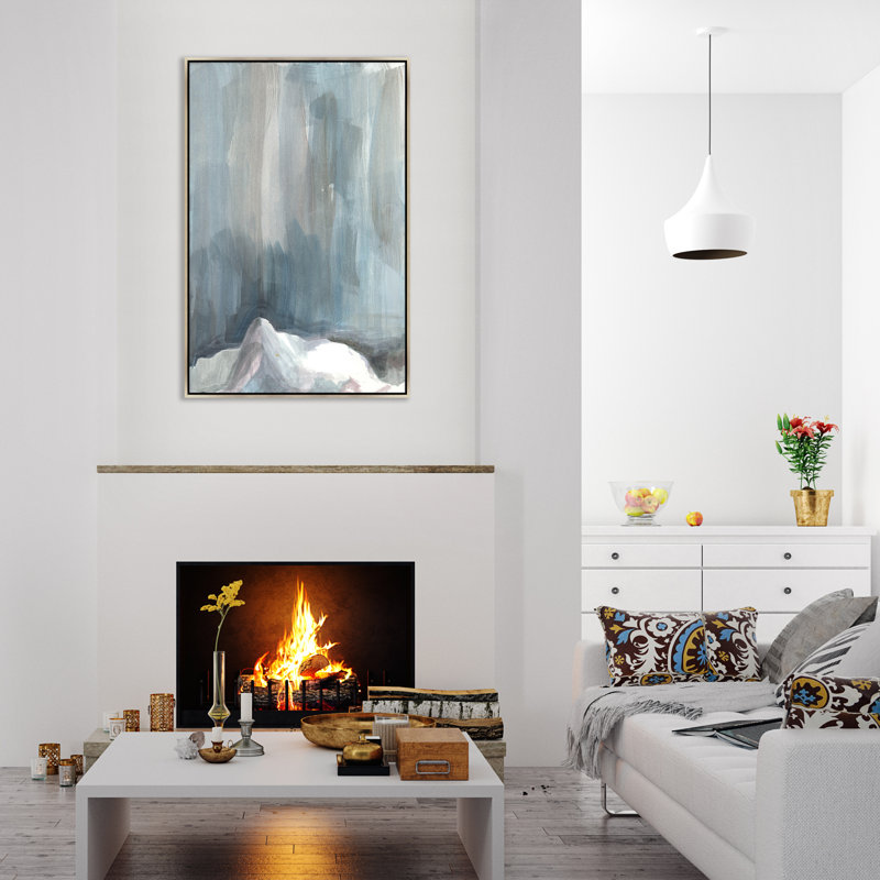 Peinture par toile sur toile "Shappie de l'incertitude" par D'alessandro Leon, H 39,5 po x l 25,5 po x P 1,5 po