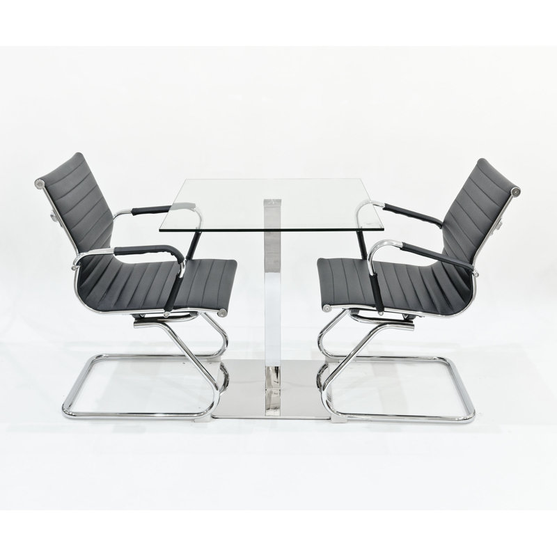 Derose 2 - Person Dining Set, Black