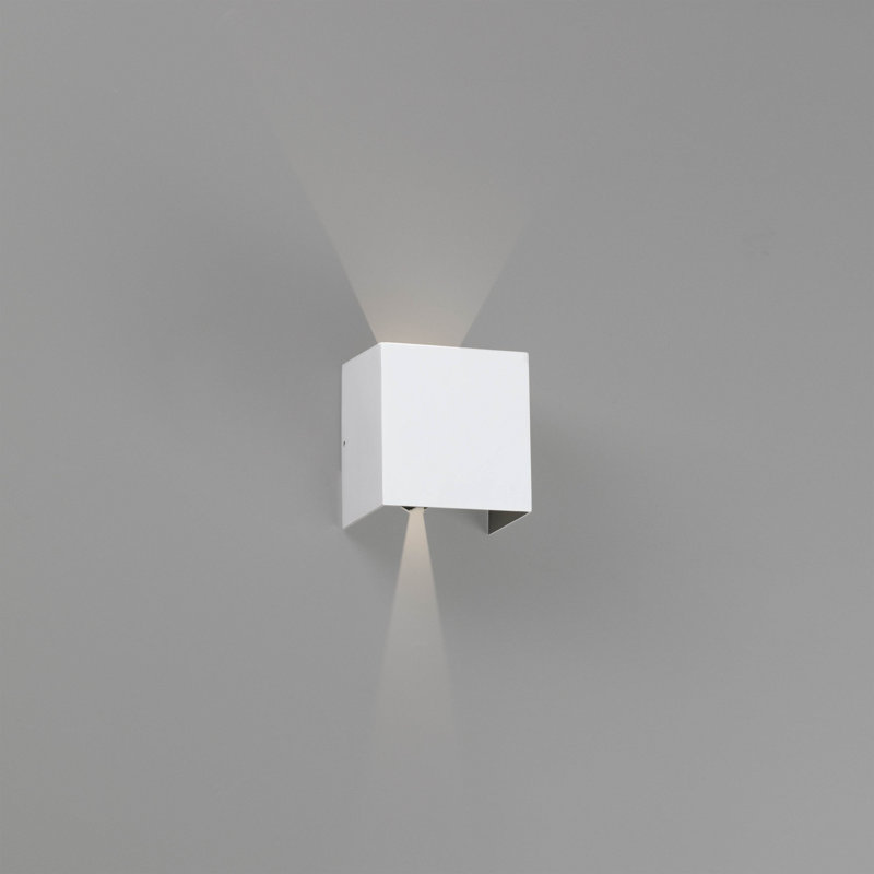 Alvon 10.5cm H Integrated LED Outdoor Flush Mount, White