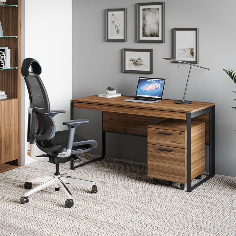 Linea™ Writing Desk, Natural Walnut