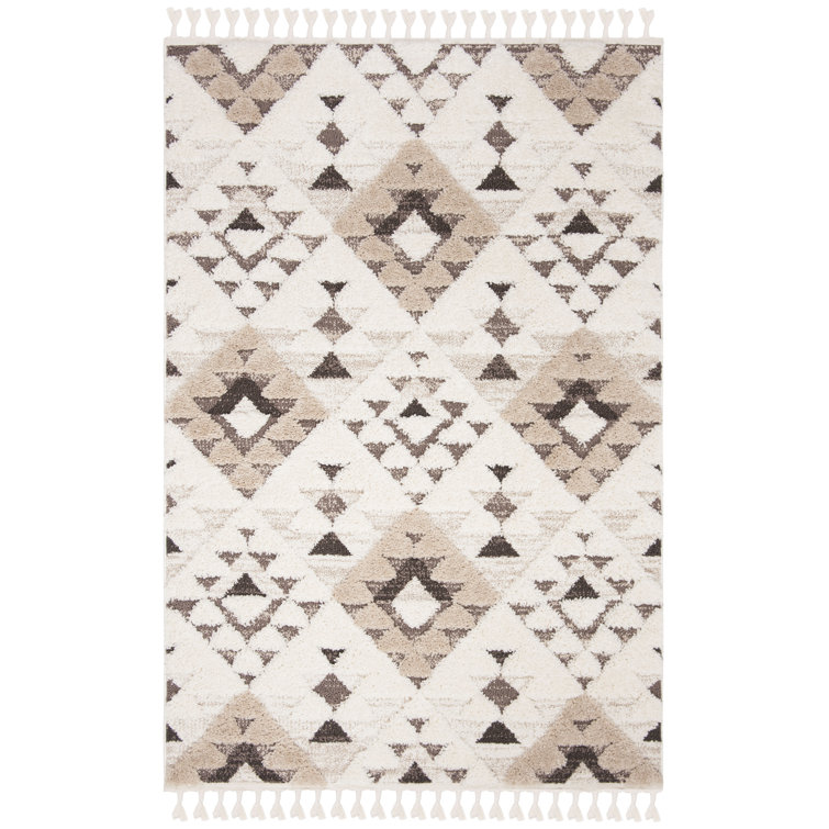ImraanMoroccan Tassel Shag Performance Geometric Rug