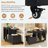 Versatile Mobile End Table With Storage And Lockable Wheels, Ideal For Any Room In Your Home.-1873780438