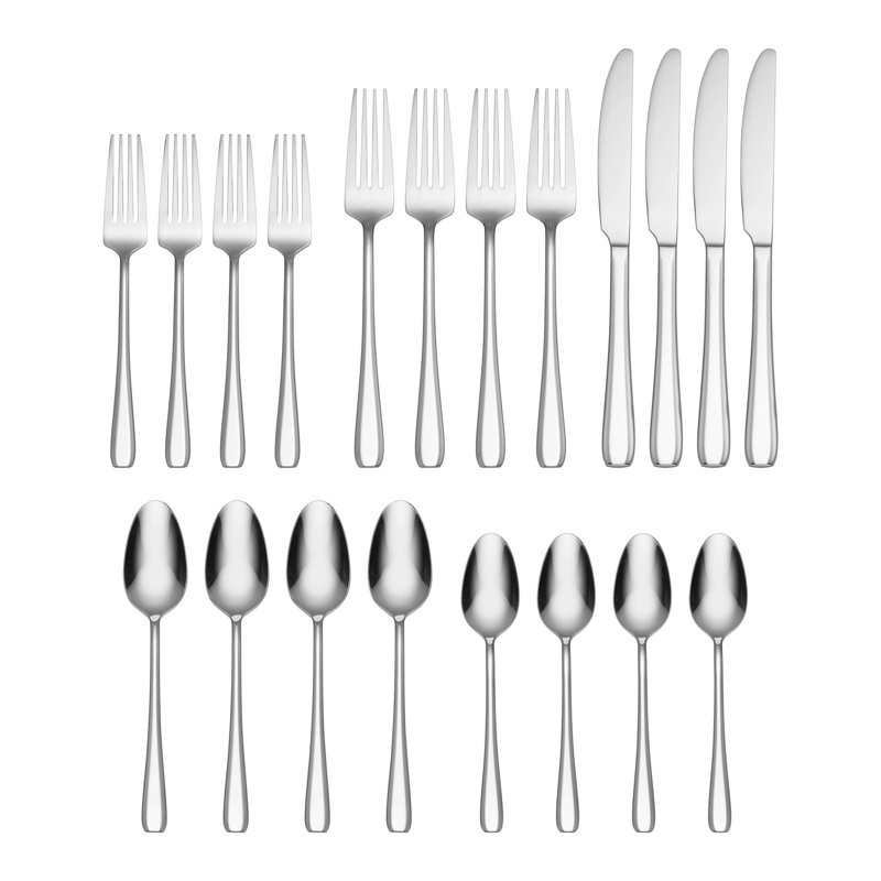 Oneida Waverly 20 Piece Everyday Flatware Set