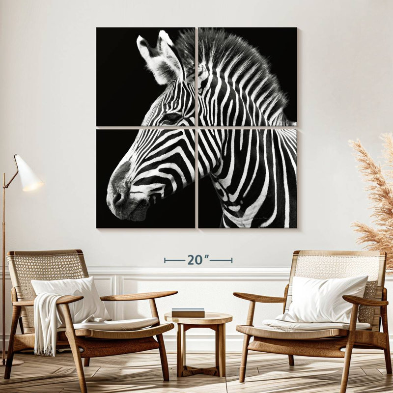 Brampt Zebra Stripes Pattern III, 57" H x 57" W