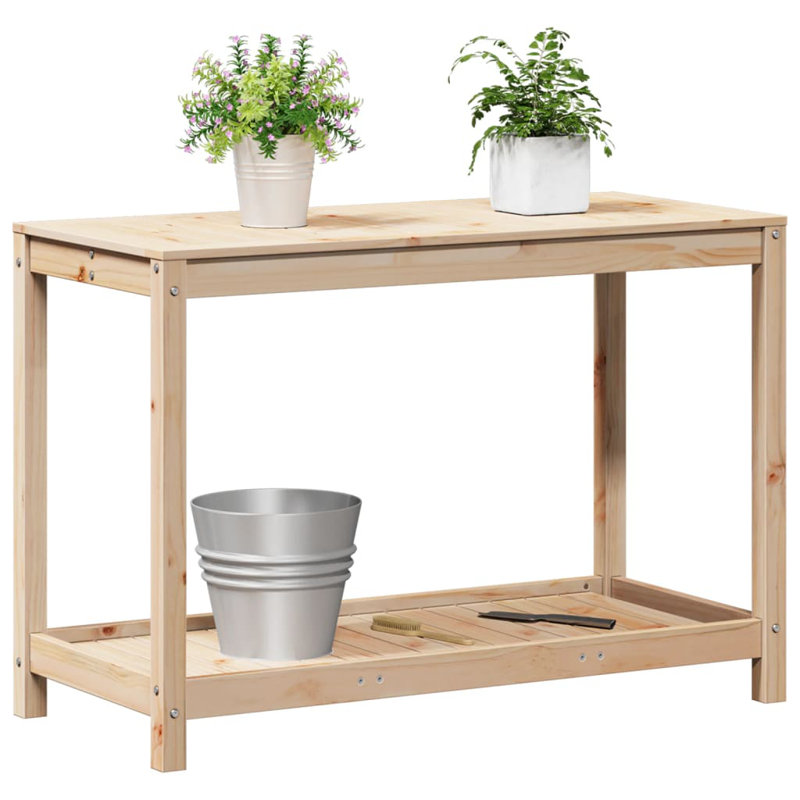 Wood Potting Bench, Light brown