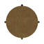 Table d'appoint ronde avec tablette de rangement