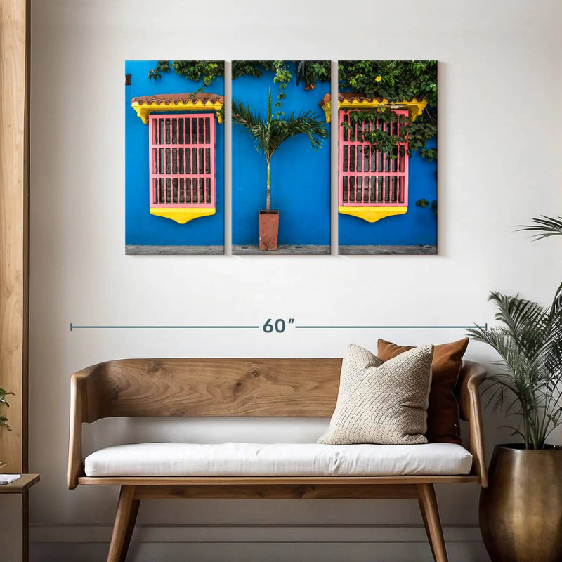 Lilie Pink Colonial Windows, 28" H x 45" W