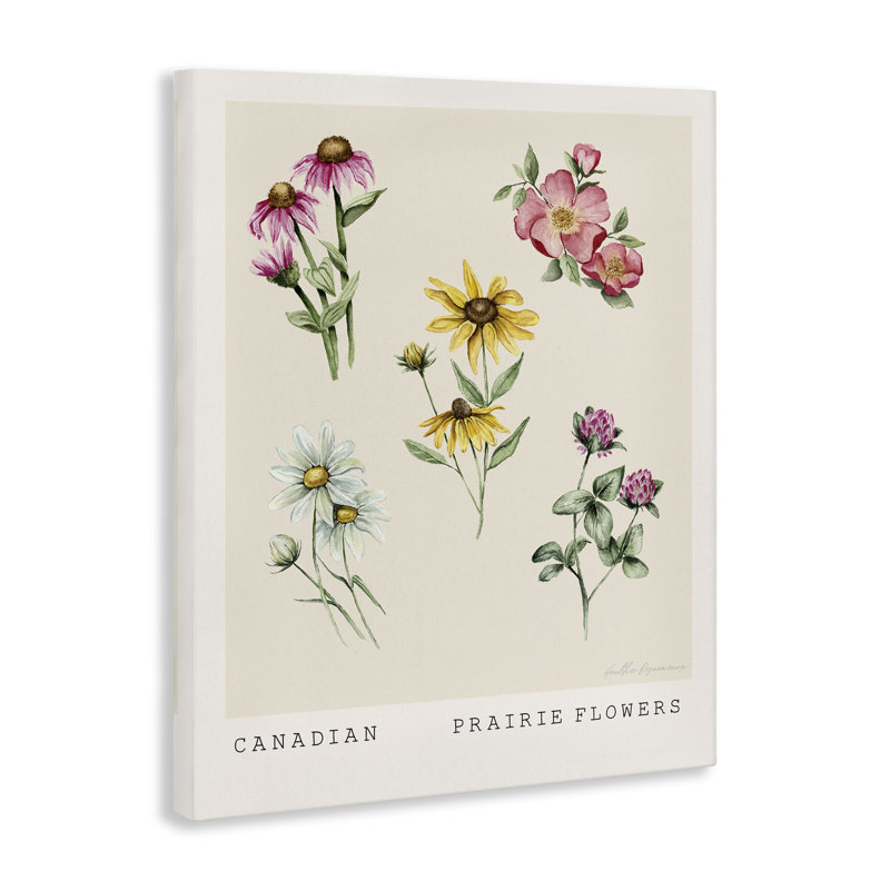 "Canadian Prairie Florals", art mural par Heather Desormeaux, H 20 po x l 16 po