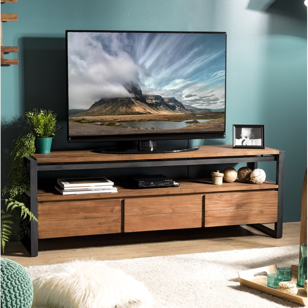 TV-Lowboard Manningtree aus Massivholz für TVs bis zu 70"