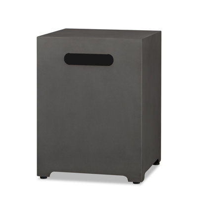 Couvercle de réservoir de propane en métal H 20 "et table d'appoint Aegean par Real Flame