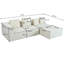 110" Upholstery 3-Piece Modular Sectional Sofa With 4 Pillows-1299379602