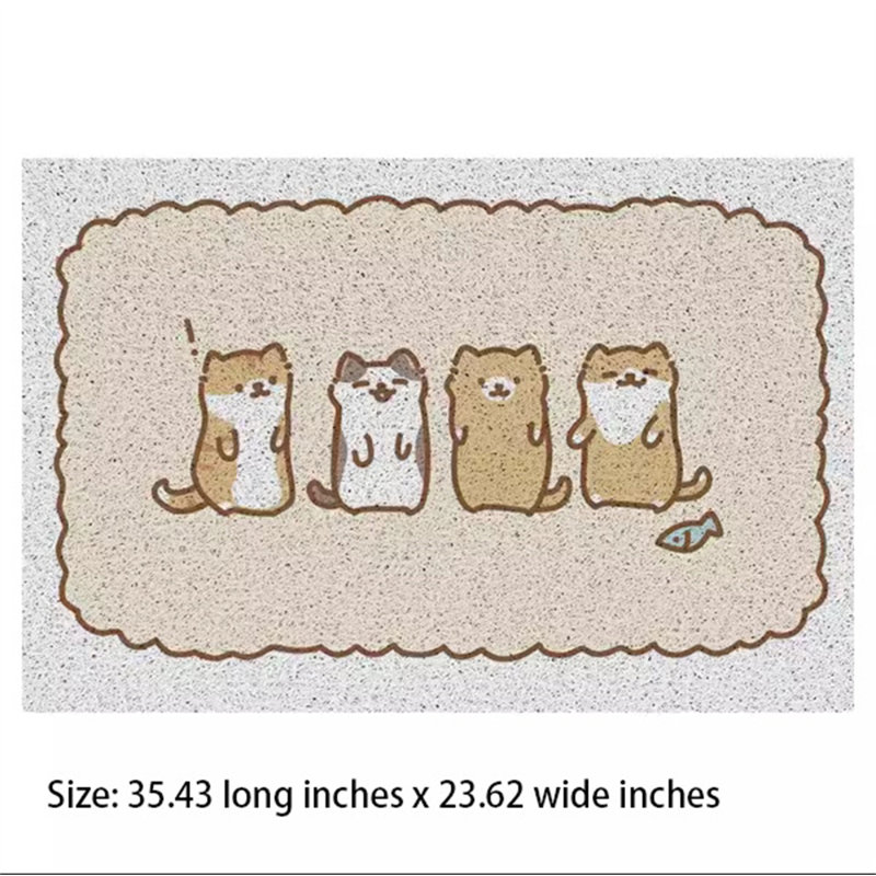 Tapis de litière en plastique, H 0,11 po x l 35,43 po x P 23,62 po