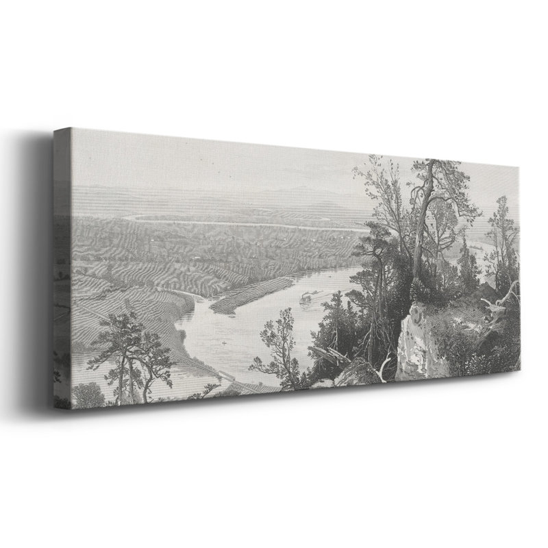 «Connecticut Valley from Mount Tom», toile tendue, H 20 po x l 50 po x P 1,5 po