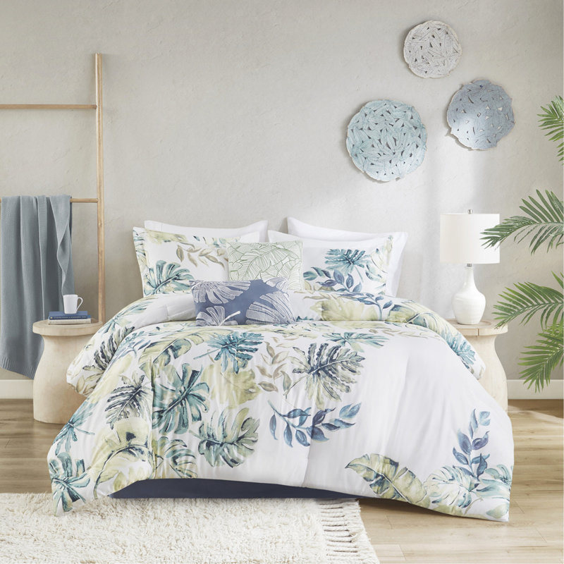 Ensemble d'édredon 6 pièces en coton, Édredon de grande taille et 5 pièces supplément